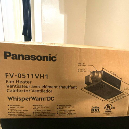 Panasonic whisperwarm - panasonic, dc
