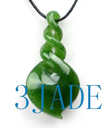 Natural green nephrite jade - natural,