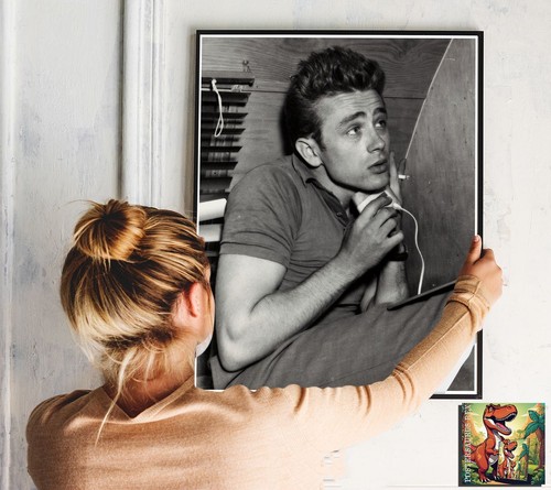 James dean photo poster - james,