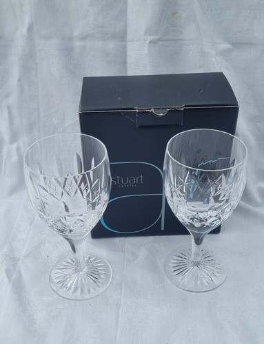 Pair stuart crystal - stuart, glencoe