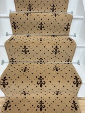 Beige Stairs Carpet Runner 7m