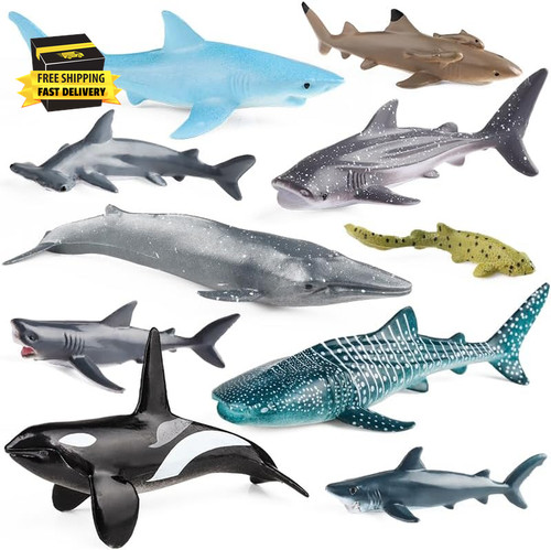 10pcs sea animal figures - animal,