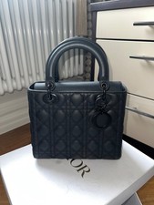Christian Dior Lady Cannage Handbag in Ultra-Matte Calfskin Leather, M0505S