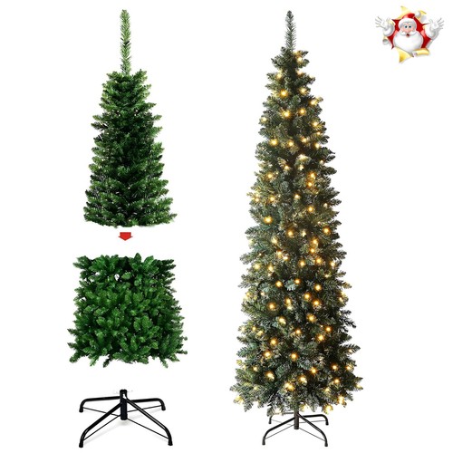 6ft pre lit christmas tree - lit,