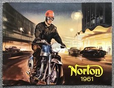 NORTON Motorcycles 1961 Sales Brochure Jubilee 250 ES2 Navigator 99 88  Manx ++