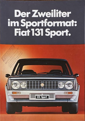 Fiat 131 sport brochure - 131,