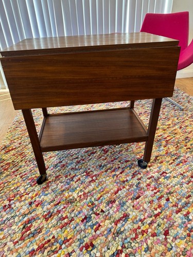 Vintage teak folding tea