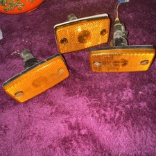 FORD TRANSIT INGIMEX DROPSIDE TIPPER BRITAX COBO AMBER SIDE MARKER LAMP/LIGHT x3