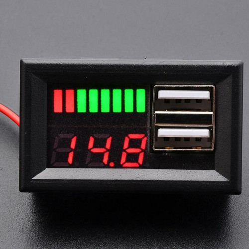 Digital display dual usb - digital, led