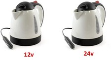 12V-24V Travel Kettle Car Truck Van HGV Lorry 0.8L Fast Boil Hot Drinks Coffee