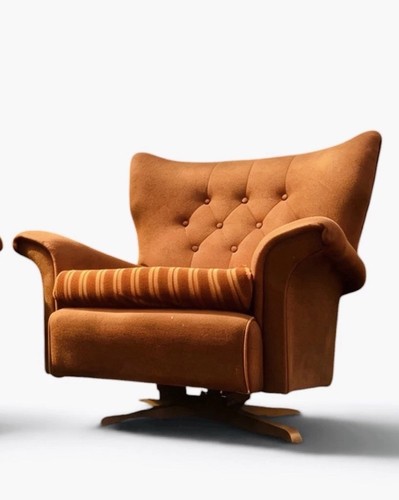 Vintage plan armchair swivel - armchair,