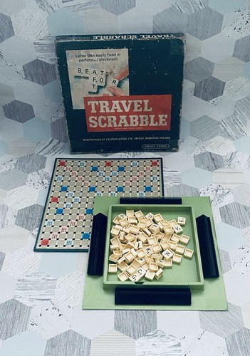 Vintage scrabble travel - vintage, board