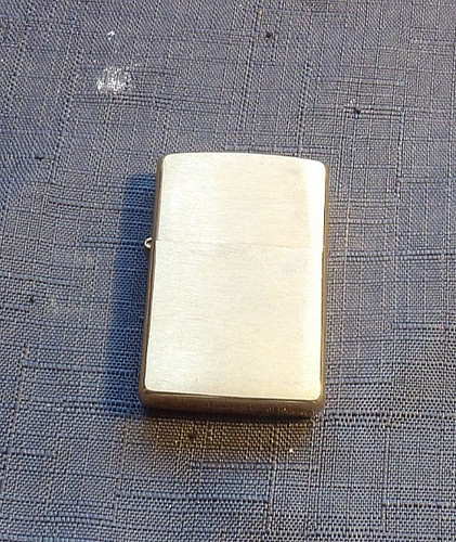 Vintage solid brass zippo - vintage,