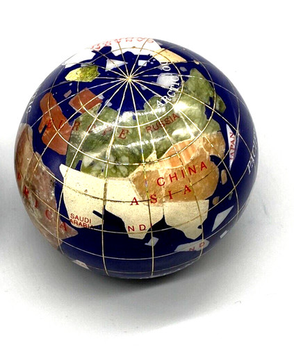 Vintage paperweight globe - vintage,