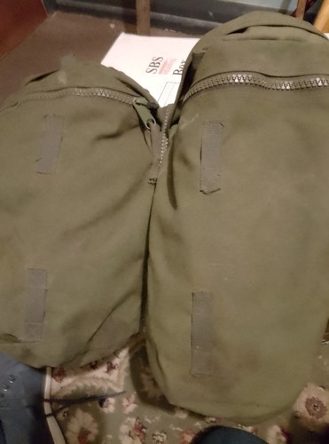 Vintage army military rucksack - army,