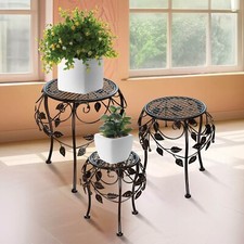 Set of 3 Metal Plant Stands |