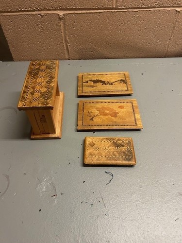 Vintage japanese puzzle box - puzzle,