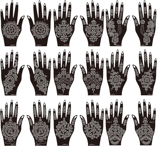 Henna tattoo stencil kit - henna,