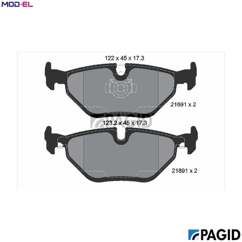 Brake pad set disc - pad,