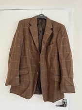 John Partridge Vintage Men’s Tweed Jacket – Classic Brown Check size L