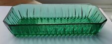 Vintage Arcoroc Emerald Green Glass Dish for Snacks Or Trinkets