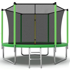 Velocity 8ft Trampoline with Safety Enclosure and Ladder
