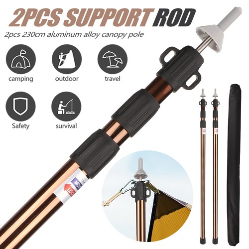230cm tent poles telescopic - 2x,