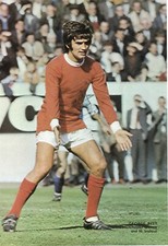 GEORGE BEST + 2 OTHERS - Signed Book Page/Cutting - FOOTBALL 1970s