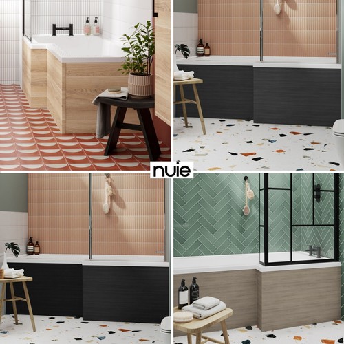 Nuie modern 1700mm shaped - nuie, l-shaped