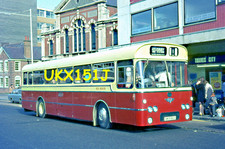 Bus Slide Original Agfa UKX151J-Red Rover-6-AEC Reliance 6U2R-Plaxton-Aug 1974