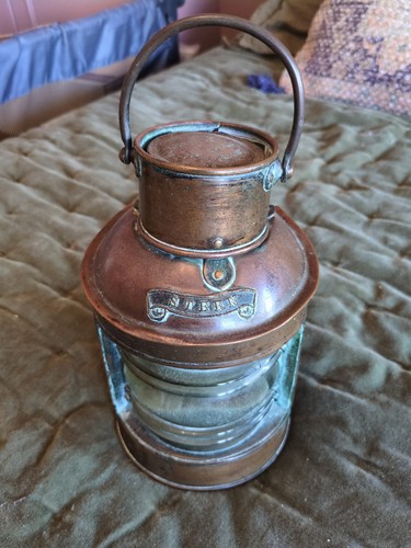 Vintage copper brass stern - copper,