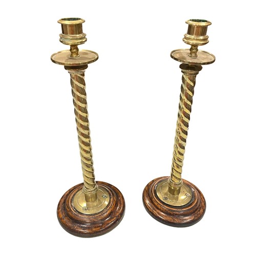 Vintage brass barley - brass,