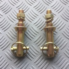 Tractor Lower Link Mounting Pins Cat 1,  15mm thread, for 22mm hole + linch pins
