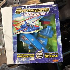 Vintage Blue Flying Motorized Helicopter Hoovers Up to 50 Feet Spin Master Toys