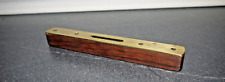 Vintage hardwood & brass w. marples & sons   8 `` level