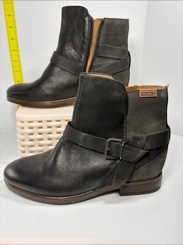 Pikolinos black leather dark - black,