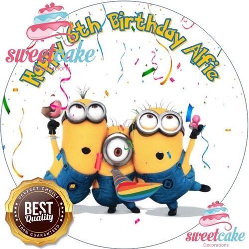 Minions cake topper - minions,