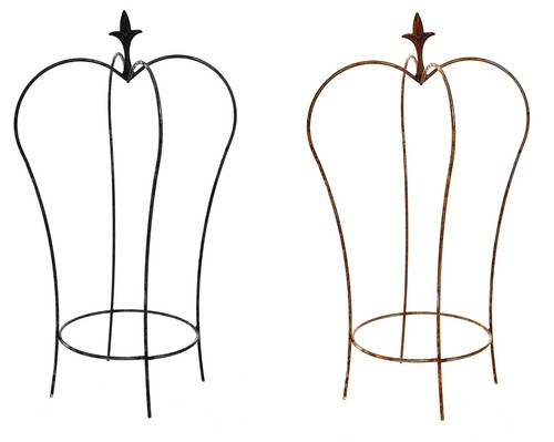 Metal garden plant pot - metal,