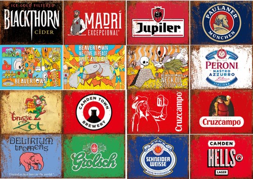 Metal beer signs vintage - beer, signs,