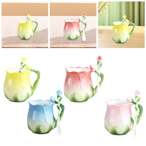 Rose ceramic coffee - ceramic, mug