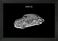 DKW 36 Framed Wall Art Poster