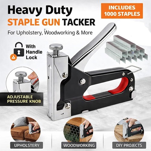 Staple gun heavy duty tacker - staple,