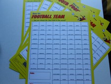 FOOTBALL SCRATCH CARDS - 100 SPACES - FULL COLOUR - 1 card = RAISE £50 EASILY