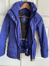 Poivre Blanc France Girls' Ski Jacket age 12 Blue No Hood Excellent RRP 210