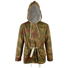 WW2 German Army Tan and Water Camouflage Hooded Padded Parka - Repro Reversible