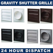 4" Gravity Flaps Louvre Cover