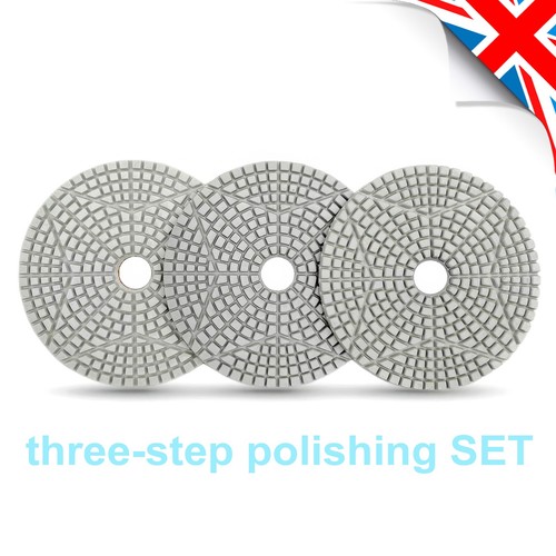 Three step polishing set - polishing, wet