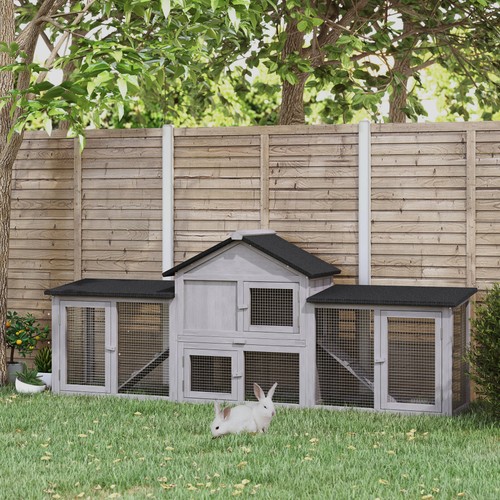 Wooden rabbit hutch house - wooden,