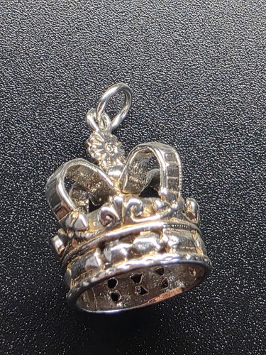 Vintage sterling silver crown - vintage,