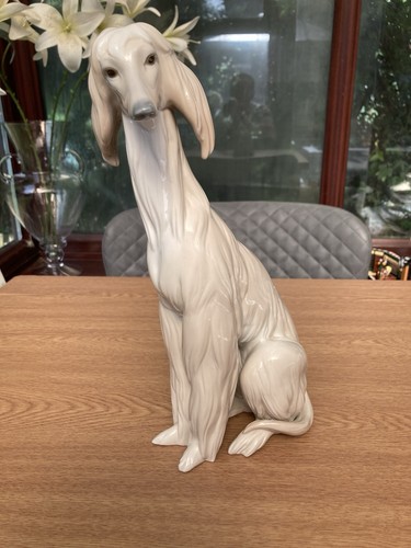 Lladro afghan hound porcelain - lladro,